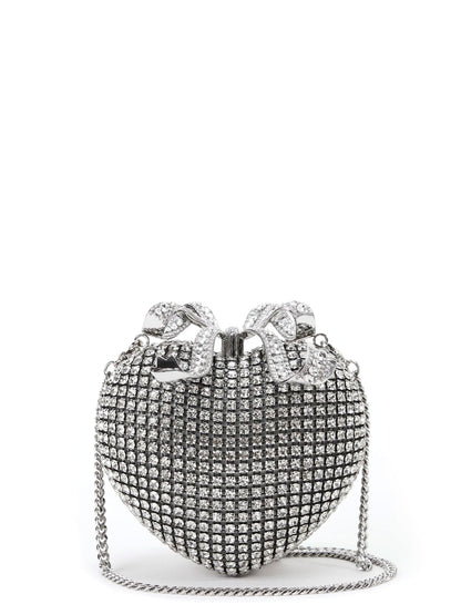 Clutch Heart con strass