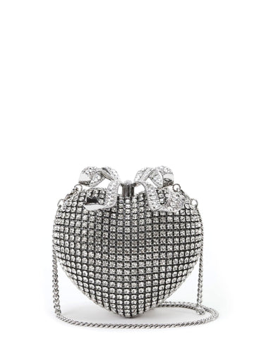 Clutch Heart con strass