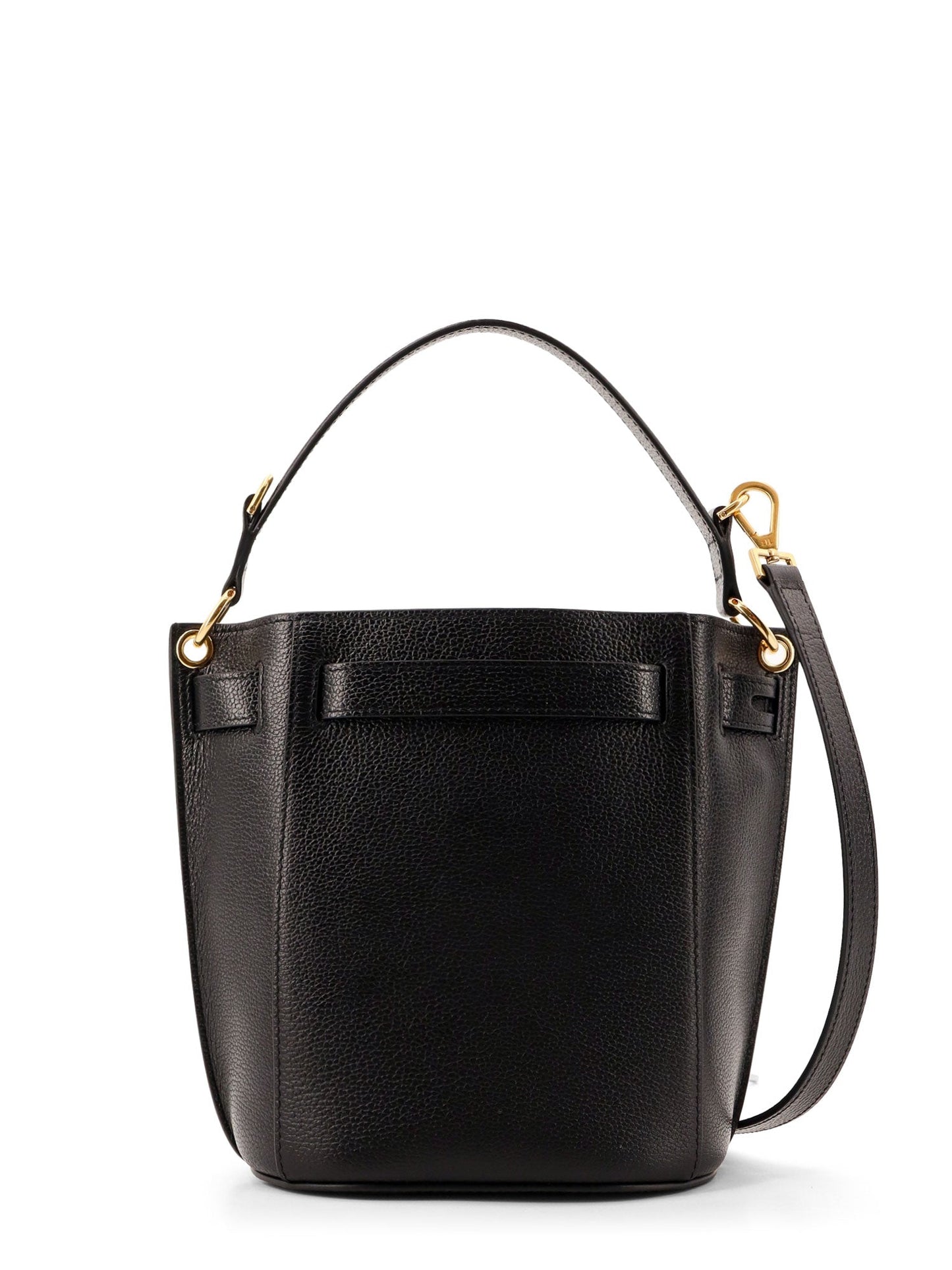 Borsa CrossBody a secchiello in pelle