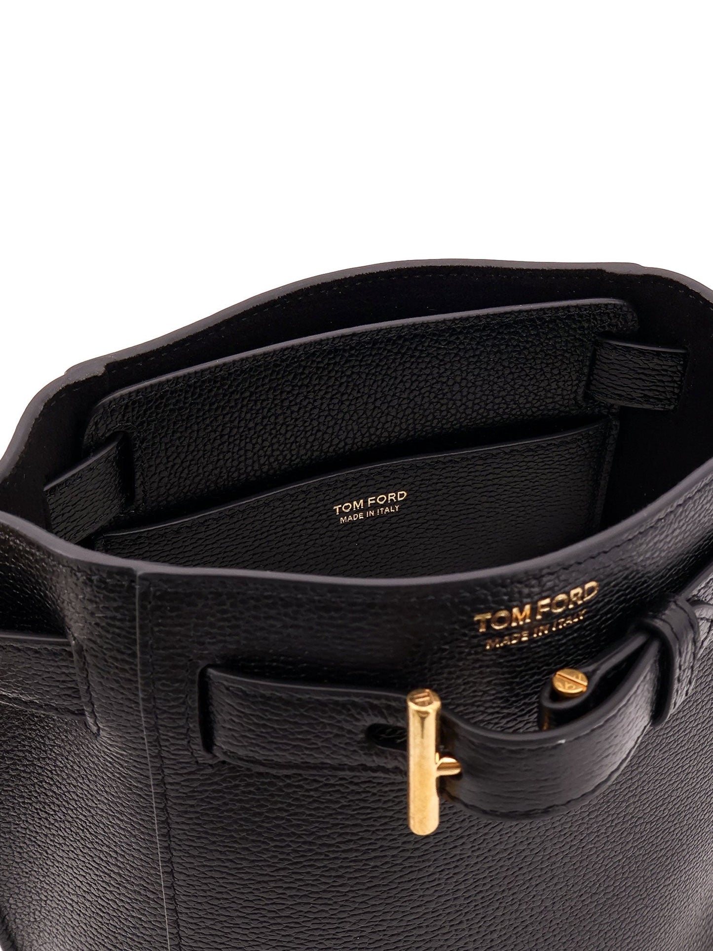 Borsa CrossBody a secchiello in pelle