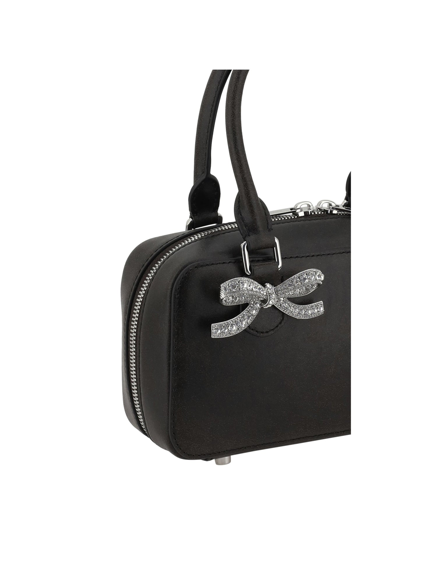 Borsa a Mano Black Distressed