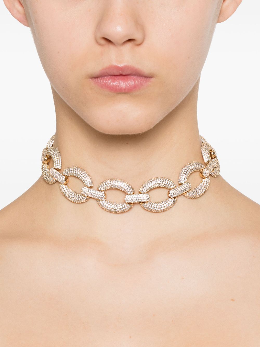 Choker con cristalli