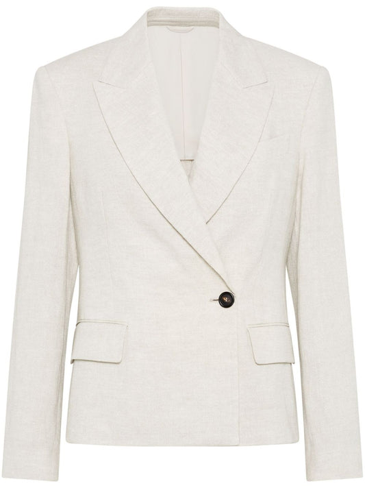 Blazer impreziosito da monile