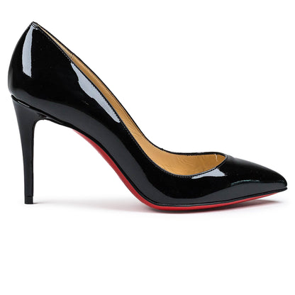 Christian Louboutin Pigalle Follies Patent Black 85 Heel