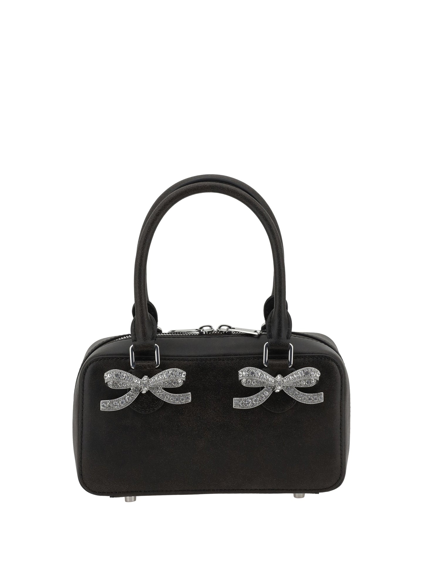 Borsa a Mano Black Distressed