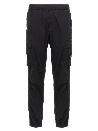 Logo Patch Cargo Pantaloni Nero