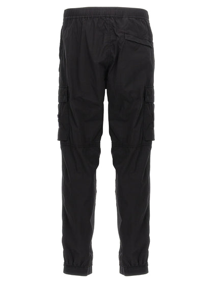 Logo Patch Cargo Pantaloni Nero