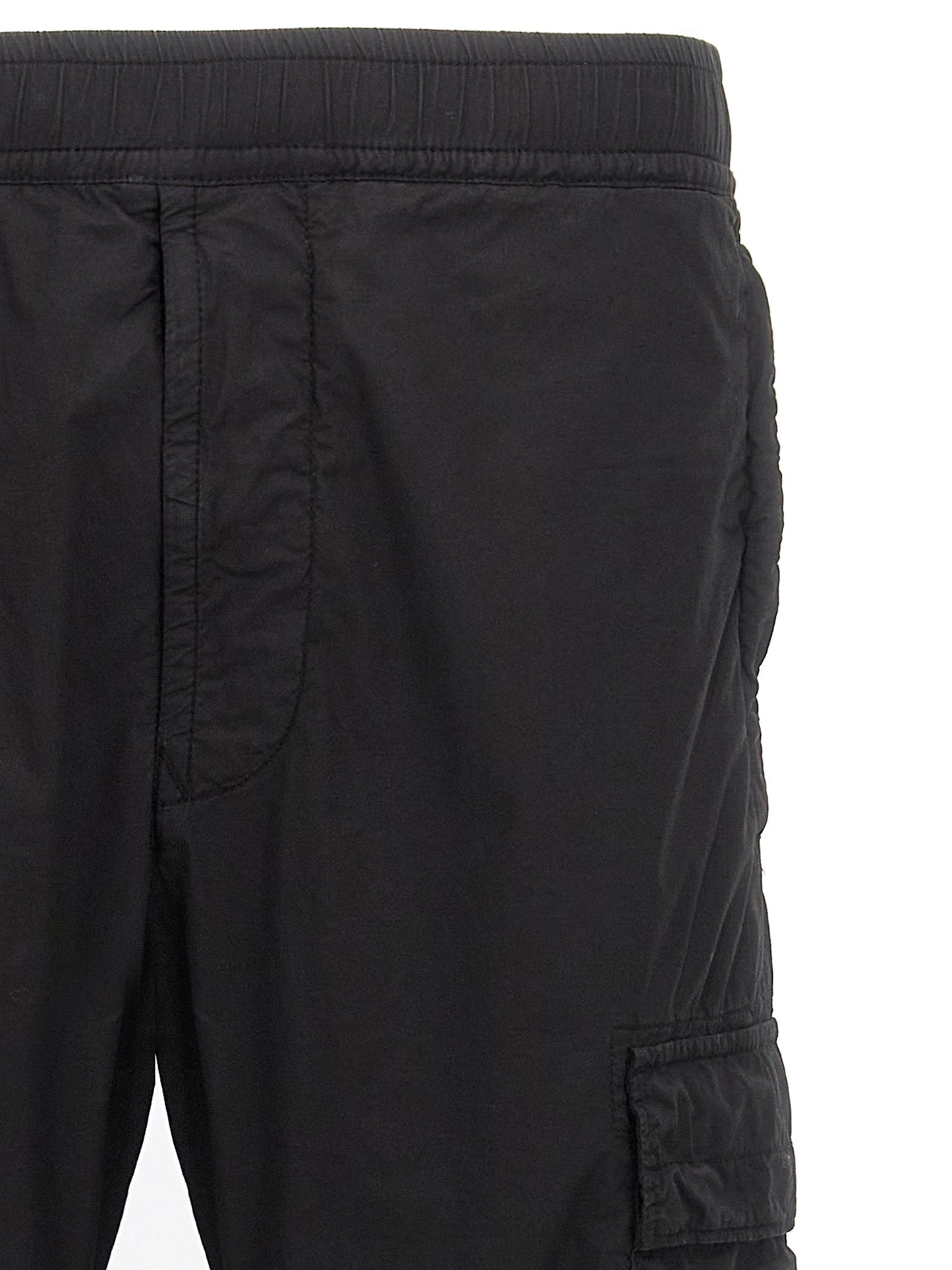 Logo Patch Cargo Pantaloni Nero