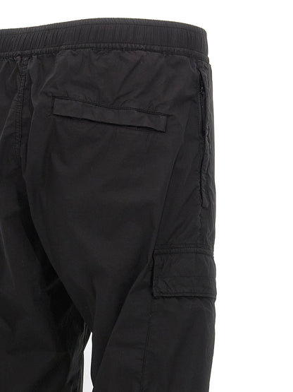 Logo Patch Cargo Pantaloni Nero