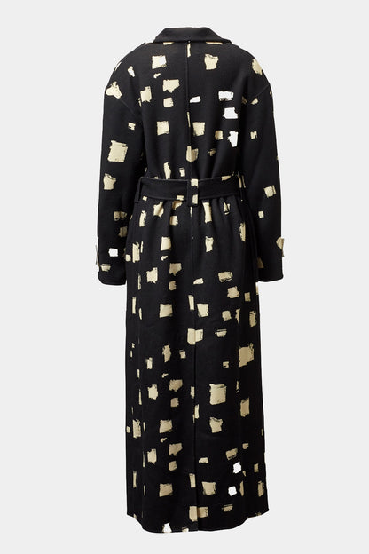 Black and Cream Loren Coat