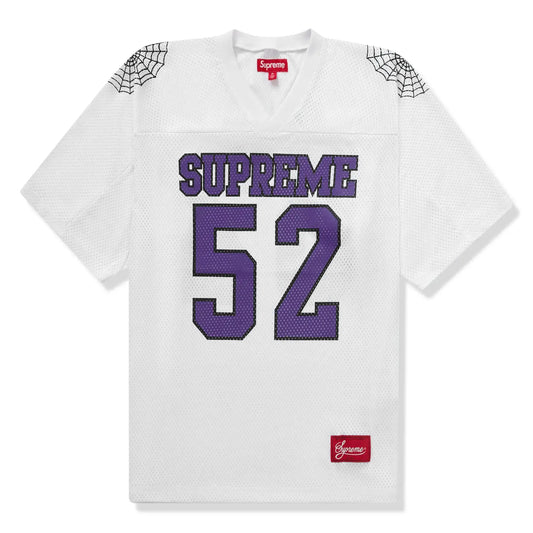 Supreme Spiderweb White Football Jersey