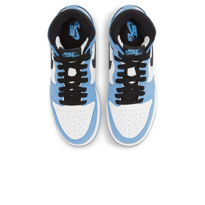 Air Jordan 1 Retro High White UNC University Blue Black (GS)