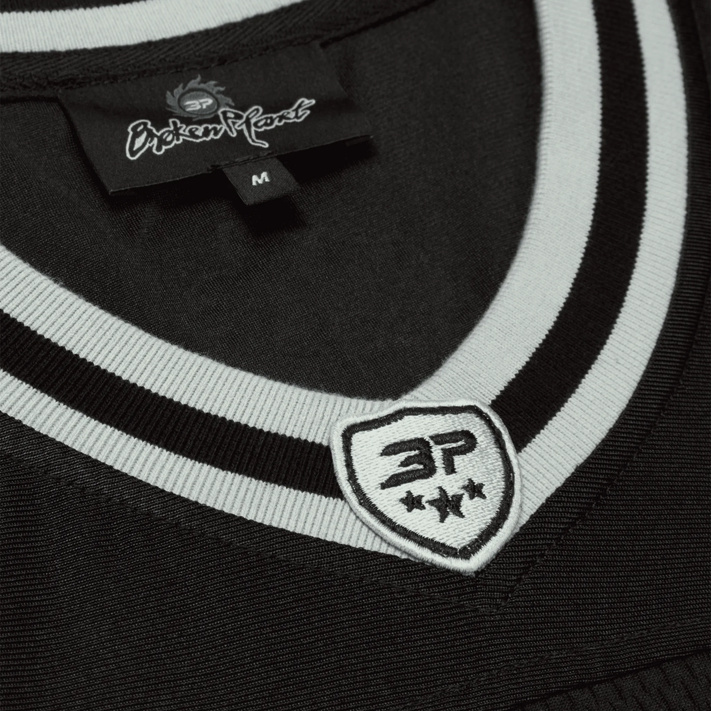 Broken Planet Black Silver Football Jersey