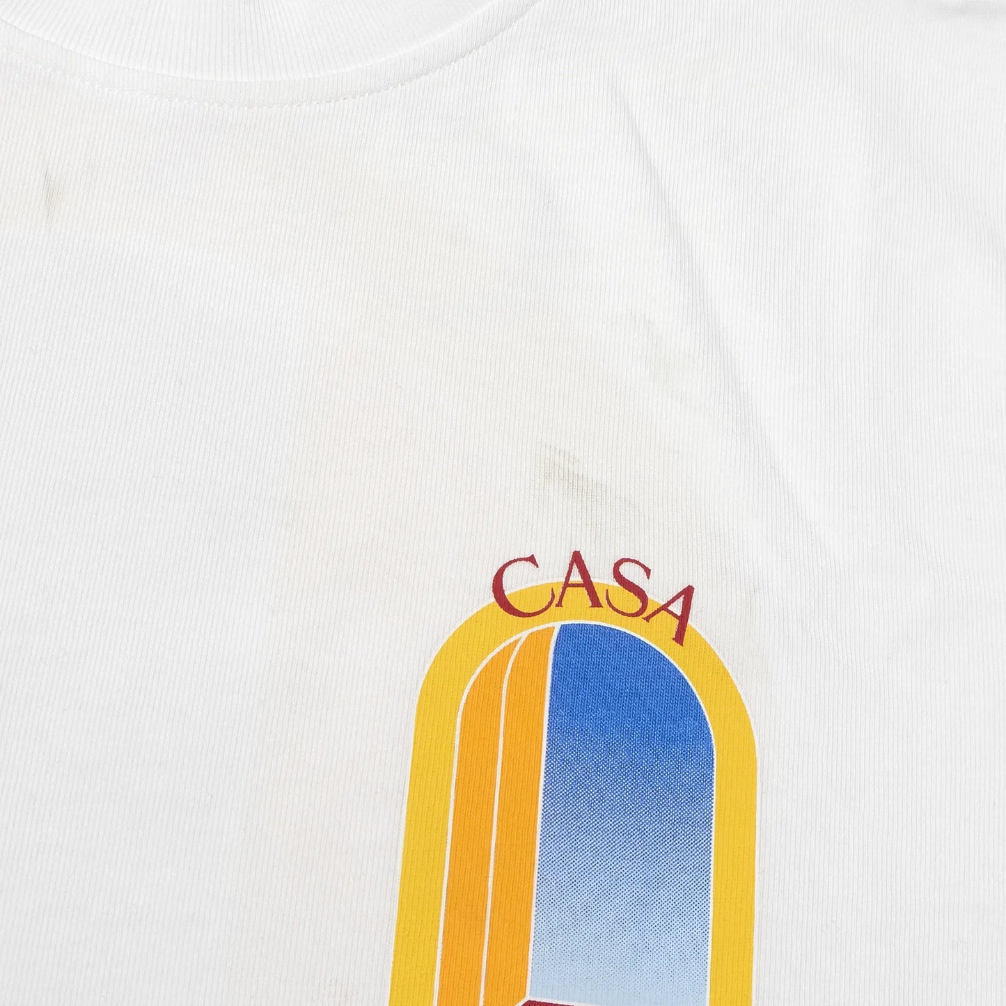 Casablanca L'Arche De Nuit T Shirt White (Marks On Front & Back)