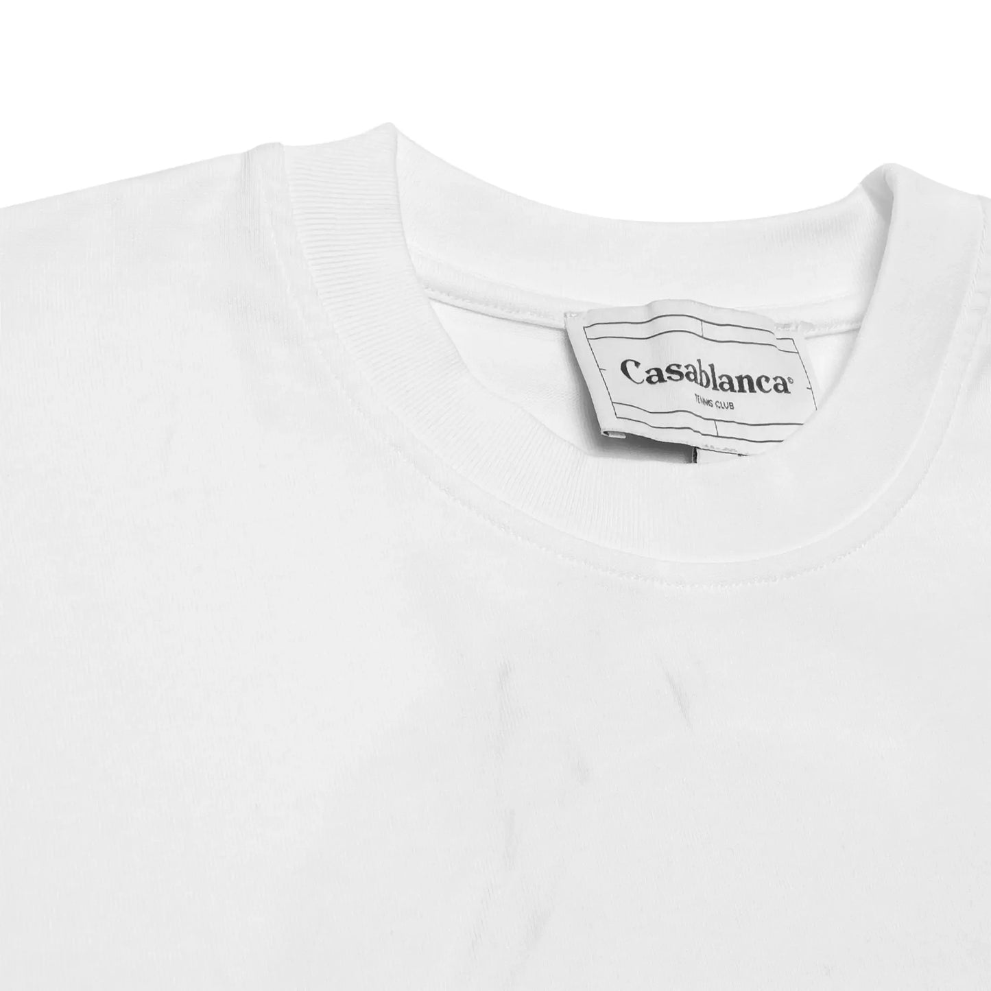 Casablanca L'Arche De Nuit T Shirt White (Marks On Front & Back)