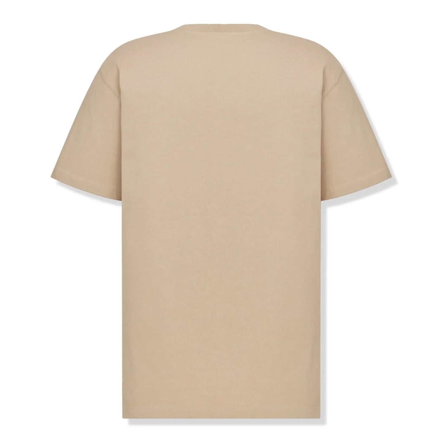 Dior CD Icon Relaxed Fit Cotton Beige T Shirt