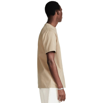 Dior CD Icon Relaxed Fit Cotton Beige T Shirt