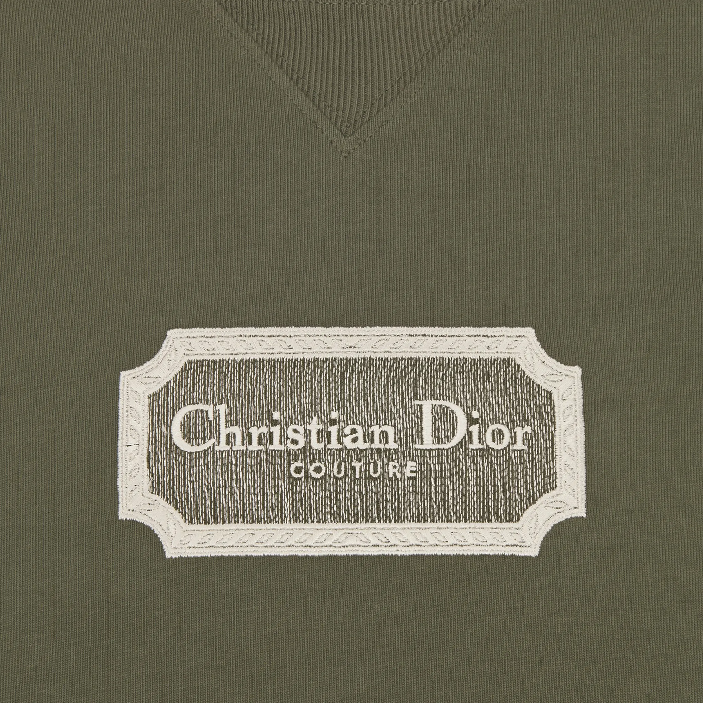 Dior Couture Relaxed Fit Cotton Green T Shirt