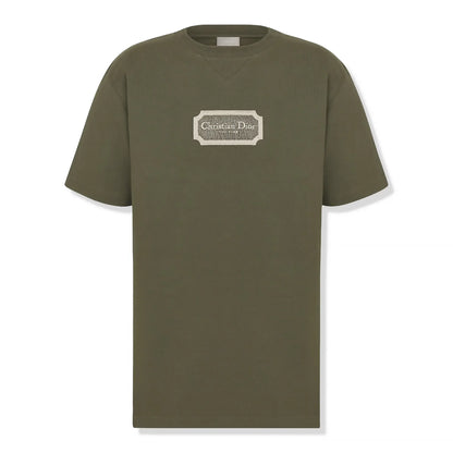 Dior Couture Relaxed Fit Cotton Green T Shirt