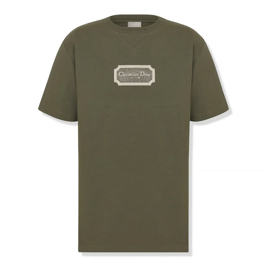 Dior Couture Relaxed Fit Cotton Green T Shirt