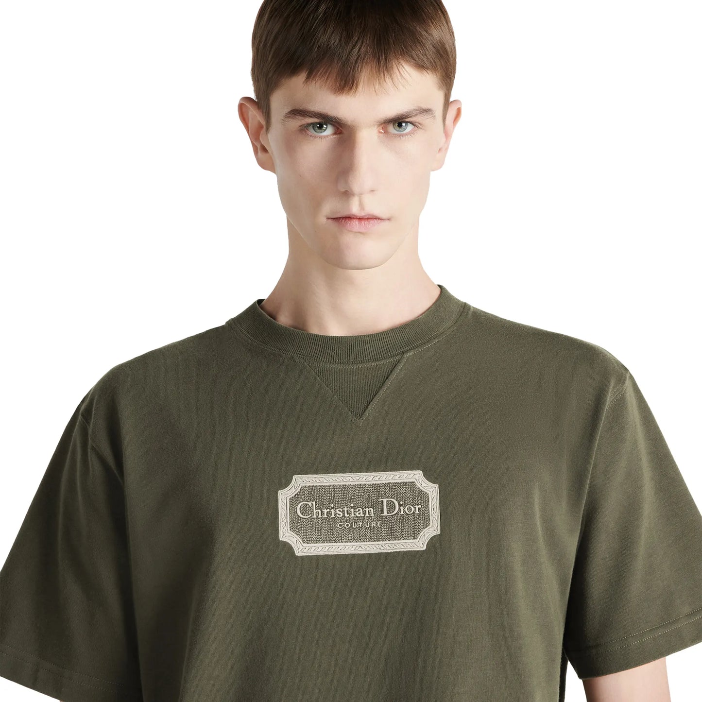 Dior Couture Relaxed Fit Cotton Green T Shirt