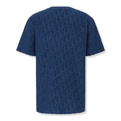 Dior Oblique Towelling Blue T Shirt