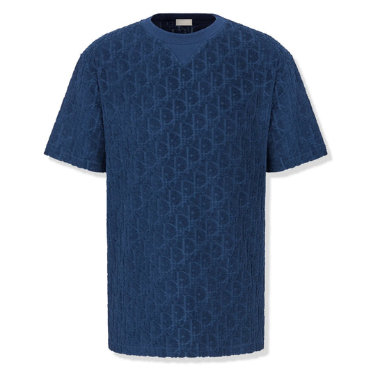 Dior Oblique Towelling Blue T Shirt