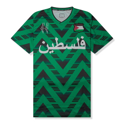 FC Palestina Palestine Retro Green Black Football T Shirt