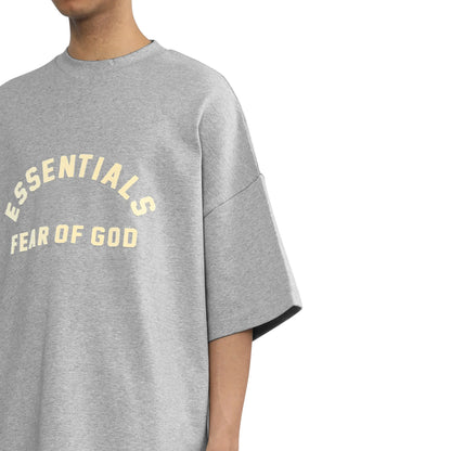 Fear Of God Essentials Heavy Jersey Crewneck Light Heather Grey T Shirt