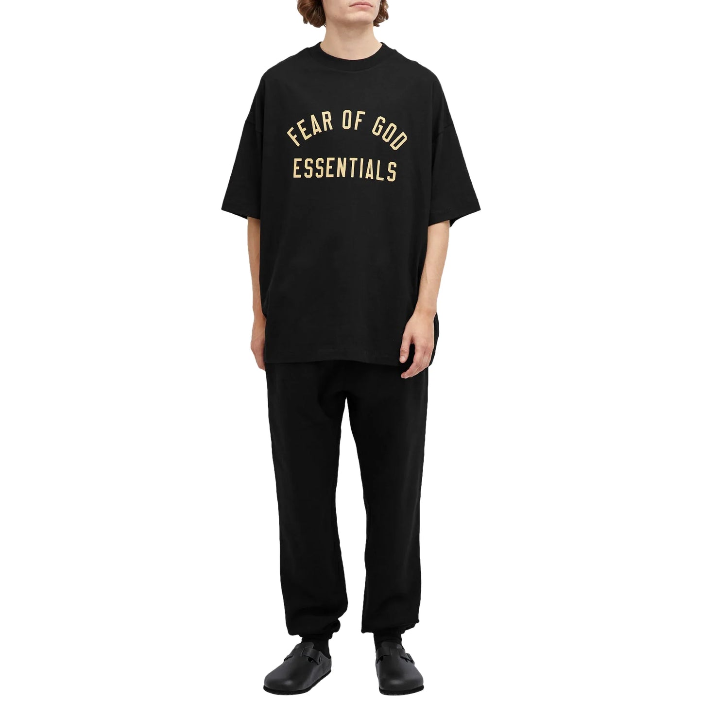 Fear Of God Essentials Jersey Crewneck Black T Shirt (FW24)