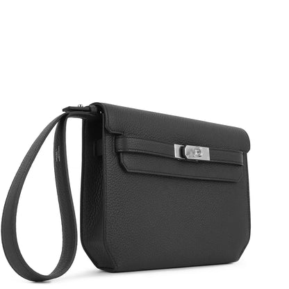 Hermès Kelly Depeches 25 Togo Black Palladium Hardware