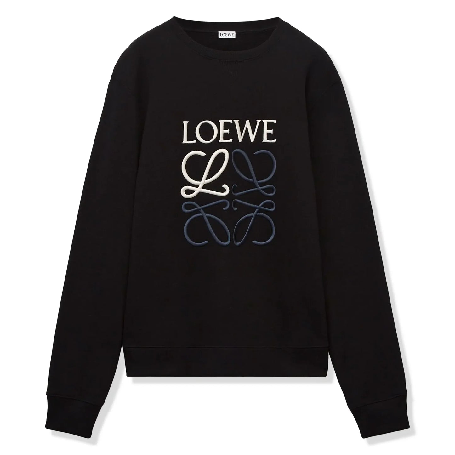 Loewe Anagram Cotton Black Sweatshirt