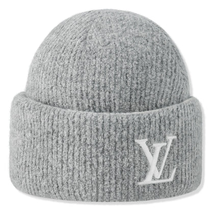 Louis Vuitton Damoflage Pearls Crush Reversible Light Grey Beanie