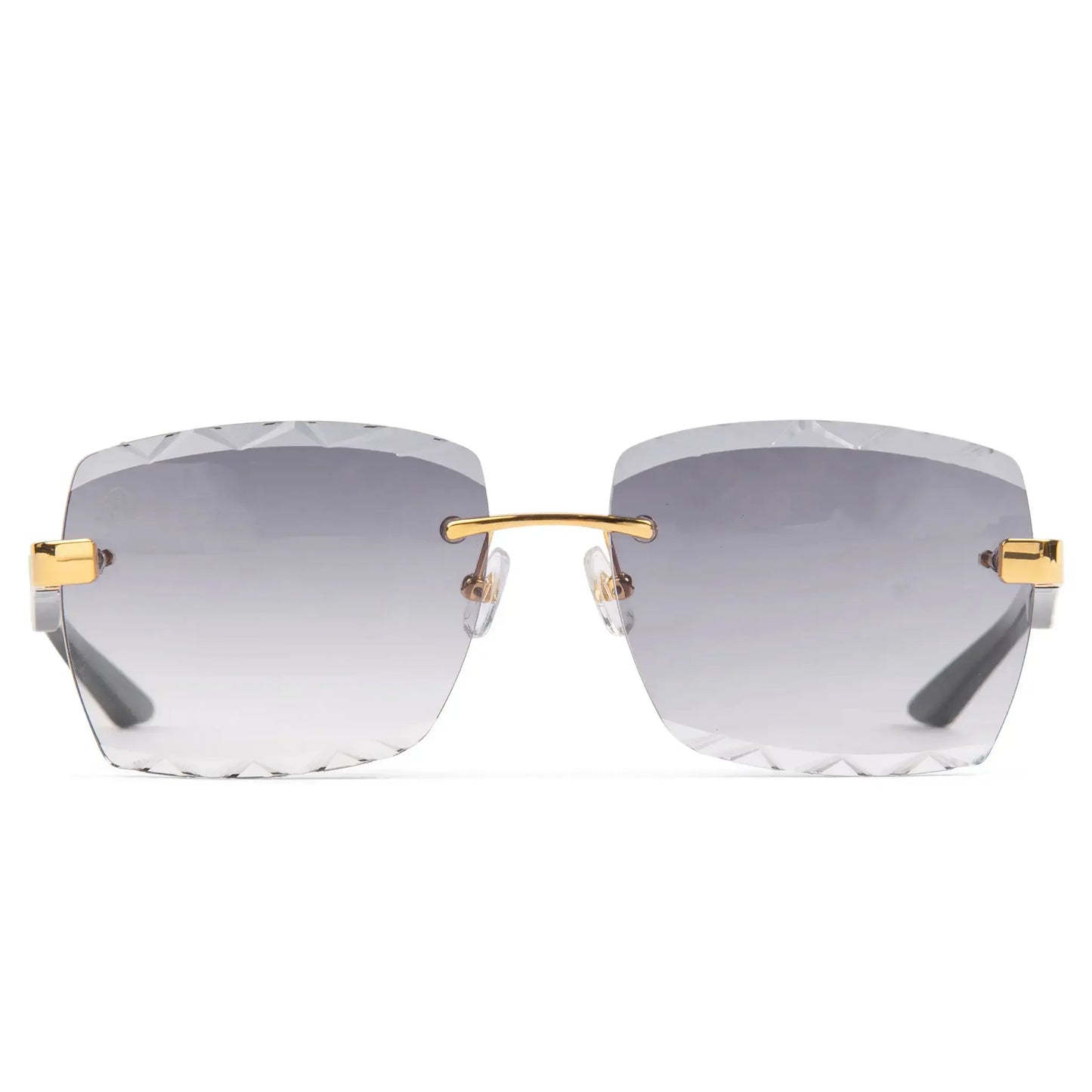 Maybach Eyewear The Artist III G-HAS-Z25 Custom Gold Grey Fade Diamond Cut Sunglasses