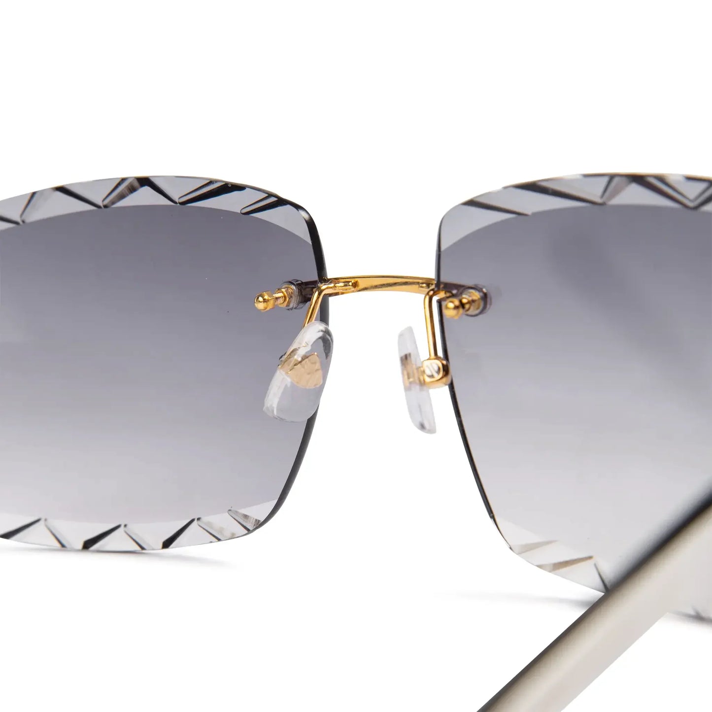 Maybach Eyewear The Artist III G-HAS-Z25 Custom Gold Grey Fade Diamond Cut Sunglasses