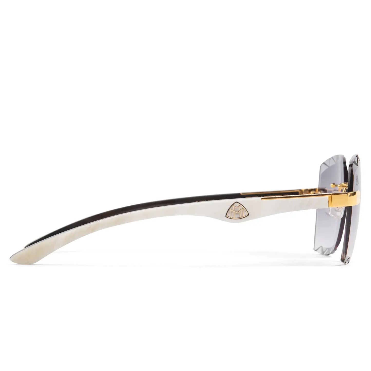 Maybach Eyewear The Artist III G-HAS-Z25 Custom Gold Grey Fade Diamond Cut Sunglasses