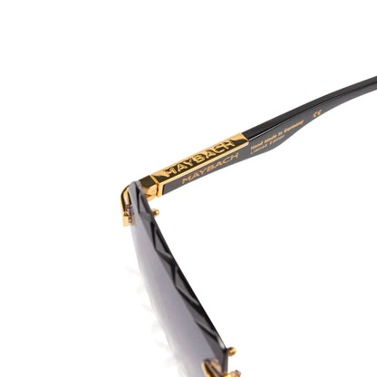 Maybach Eyewear The Artist III G-HAS-Z25 Custom Gold Grey Fade Diamond Cut Sunglasses