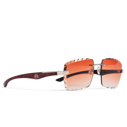 Maybach Eyewear The Artist III P-WBZ-Z25 Custom Brown Fade Diamond Cut Sunglasses