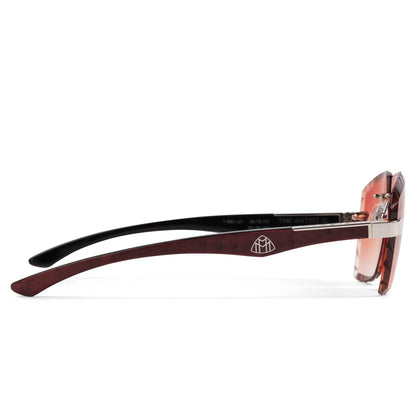 Maybach Eyewear The Artist III P-WBZ-Z25 Custom Brown Fade Diamond Cut Sunglasses