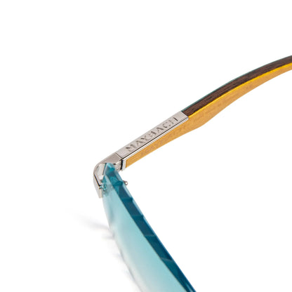 Maybach Eyewear The Artist III P-WCW-Z25 Custom Tiffany Blue Diamond Cut Sunglasses