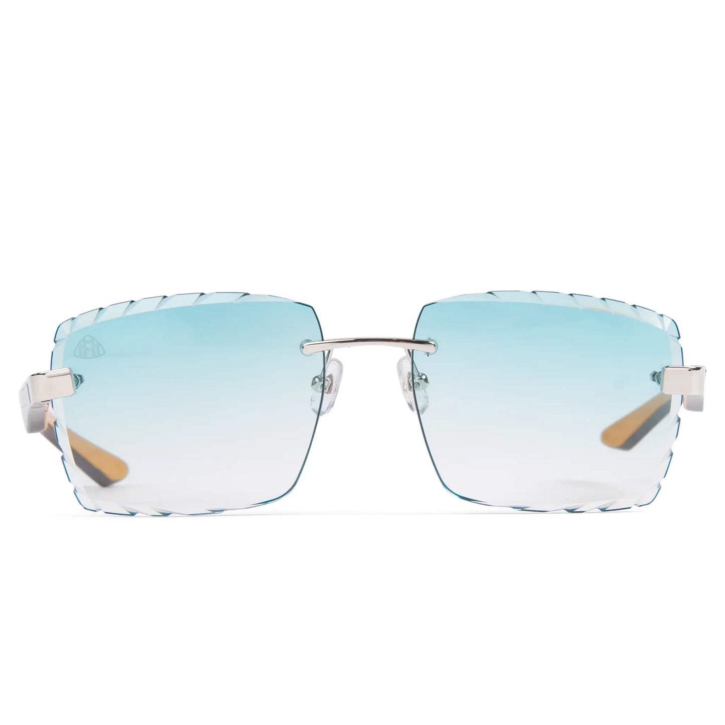 Maybach Eyewear The Artist III P-WCW-Z25 Custom Tiffany Blue Diamond Cut Sunglasses