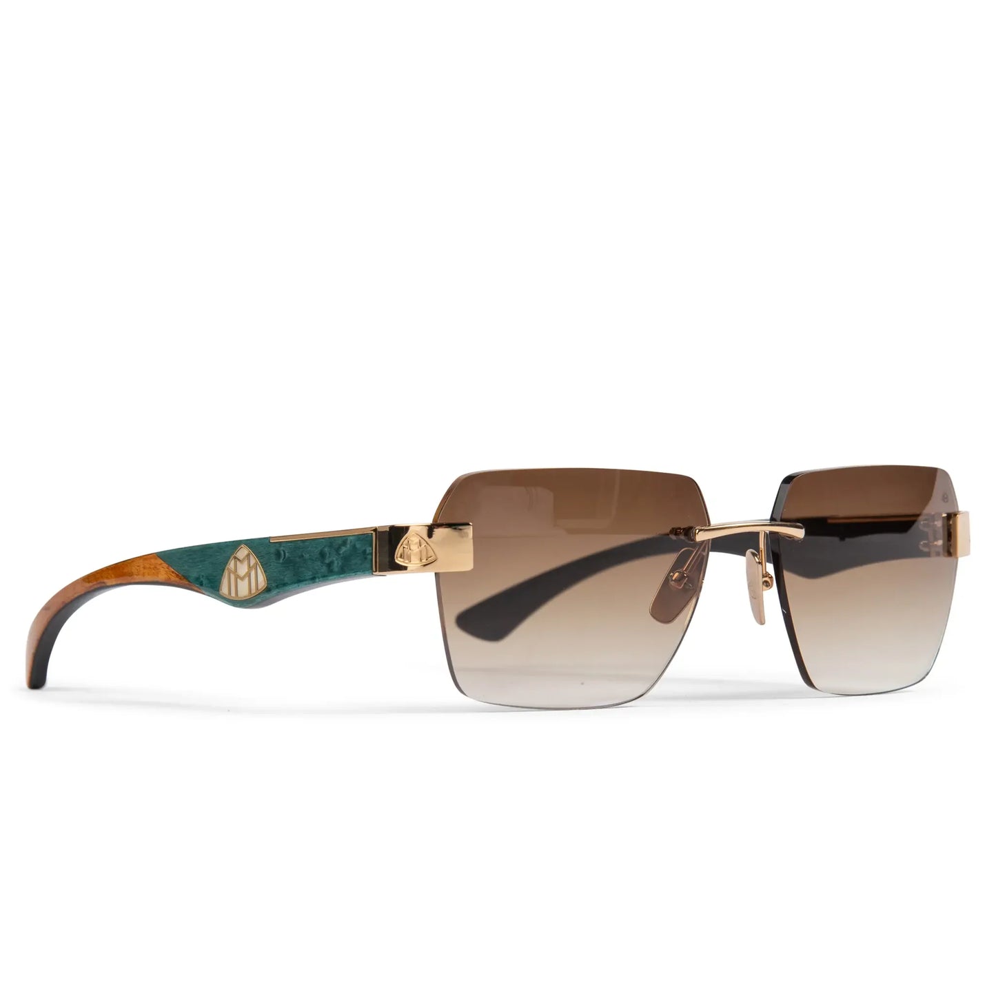 Maybach Eyewear The Magic I MG-WDE-M09 Gold Brown Sunglasses