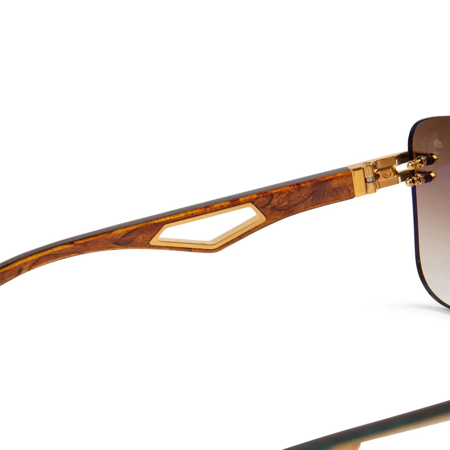 Maybach Eyewear The President I G-WCZ-M09 Gold Light Bronze Gradient Sunglasses