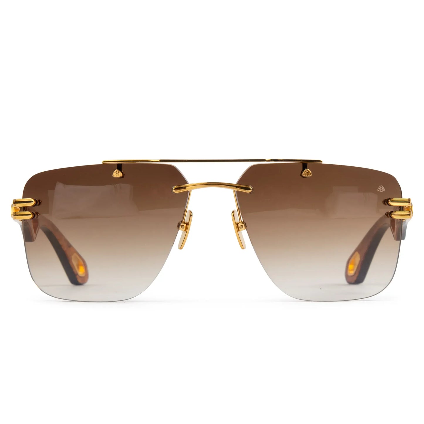 Maybach Eyewear The President I G-WCZ-M09 Gold Light Bronze Gradient Sunglasses