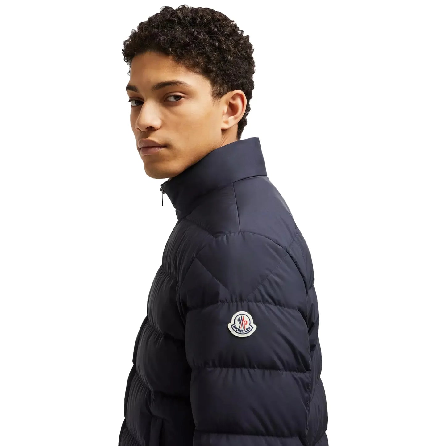 Moncler Baudinet Navy Short Down Jacket