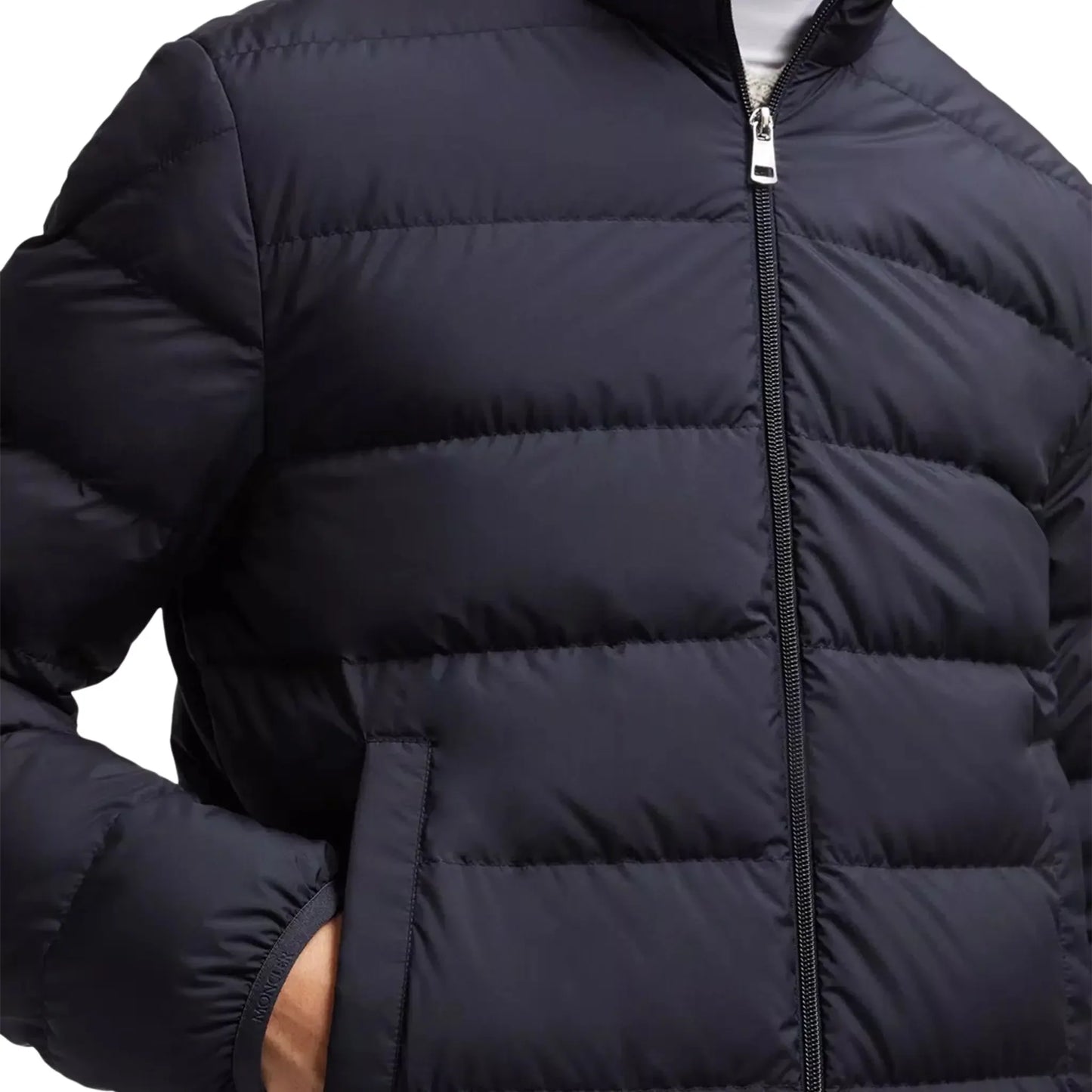 Moncler Baudinet Navy Short Down Jacket