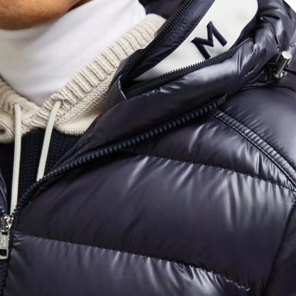 Moncler Besines Navy Short Down Jacket