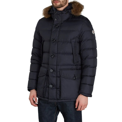 Moncler Clunye Navy Short Down Parka Jacket