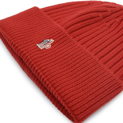 Moncler Grenoble Ribbed Wool Red Beanie