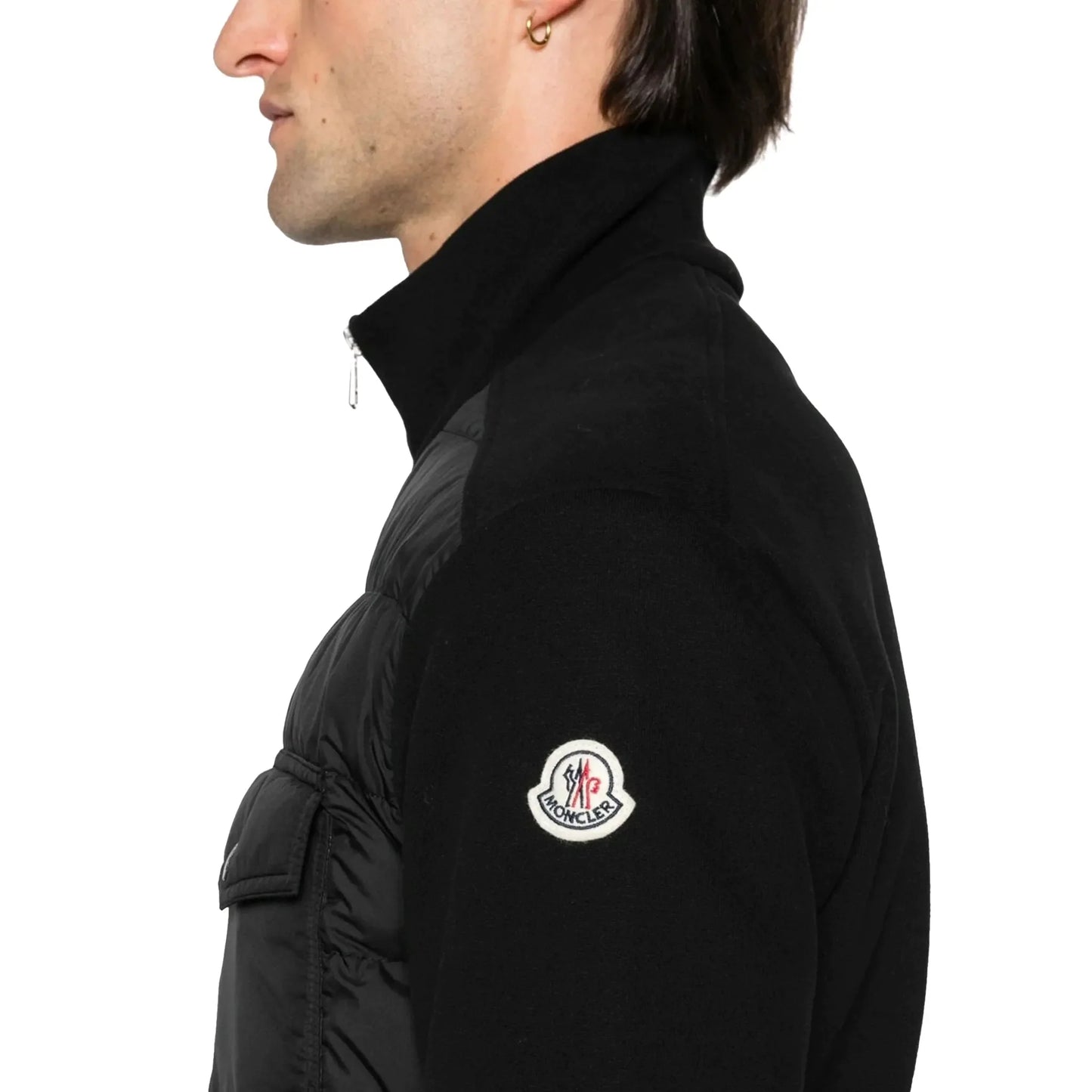 Moncler Hybrid Black Zip Jacket